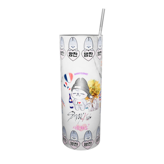 Gobelet en Acier Inoxydable Bang Chan Stray Kids : Un symbole de force et de créativité, pour savourer chaque instant avec l'esprit du leader.