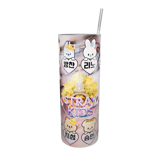 Gobelet en Acier Inoxydable Stray Kids : L’alliance parfaite de la puissance et de l'art, pour accompagner chaque moment avec passion et énergie.